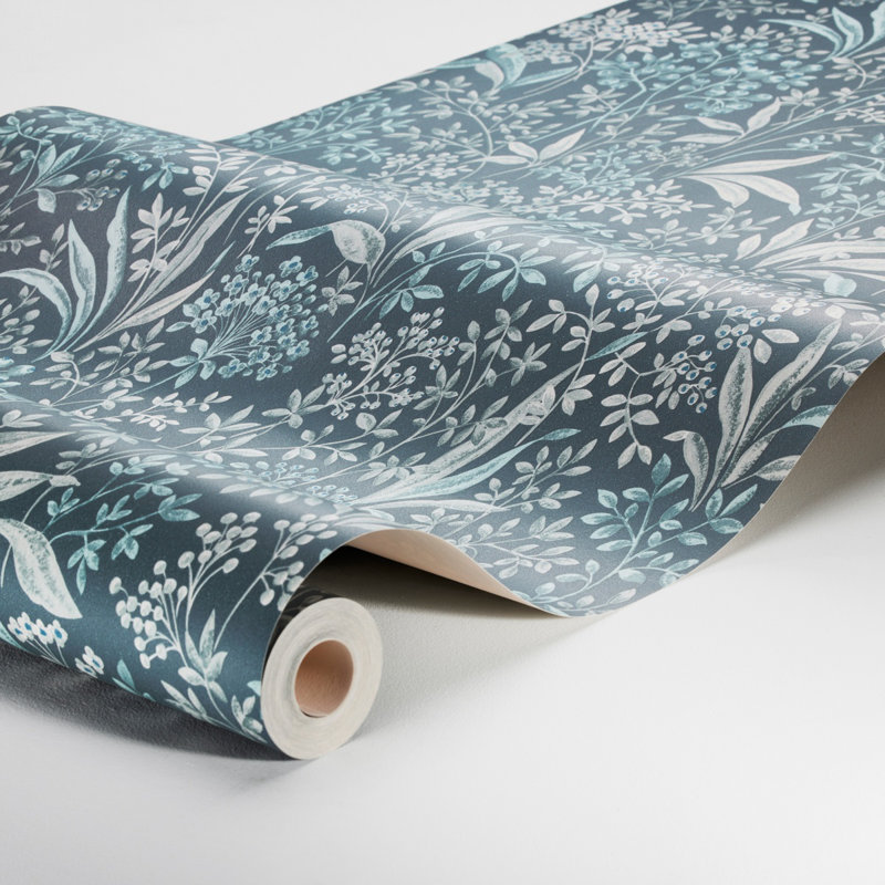 Boråstapeter Nocturne Wallpaper, Blue