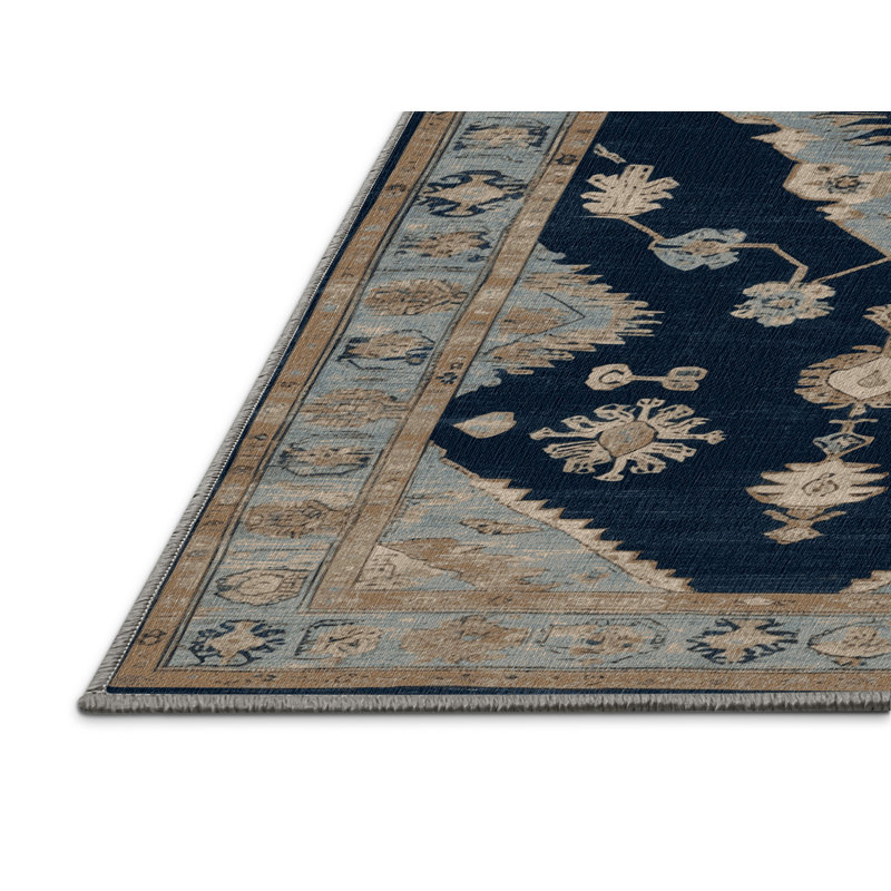 Tapis gris lavable à la machine, Carré 7 pi