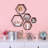 Hexagon Floating Shelves Set Of 5, Honeycomb Wall Shelves For Home Decor, Rustic Wood Storage Cubes For Bathroom Kitchen Bedroom Living Room Office-1008879699