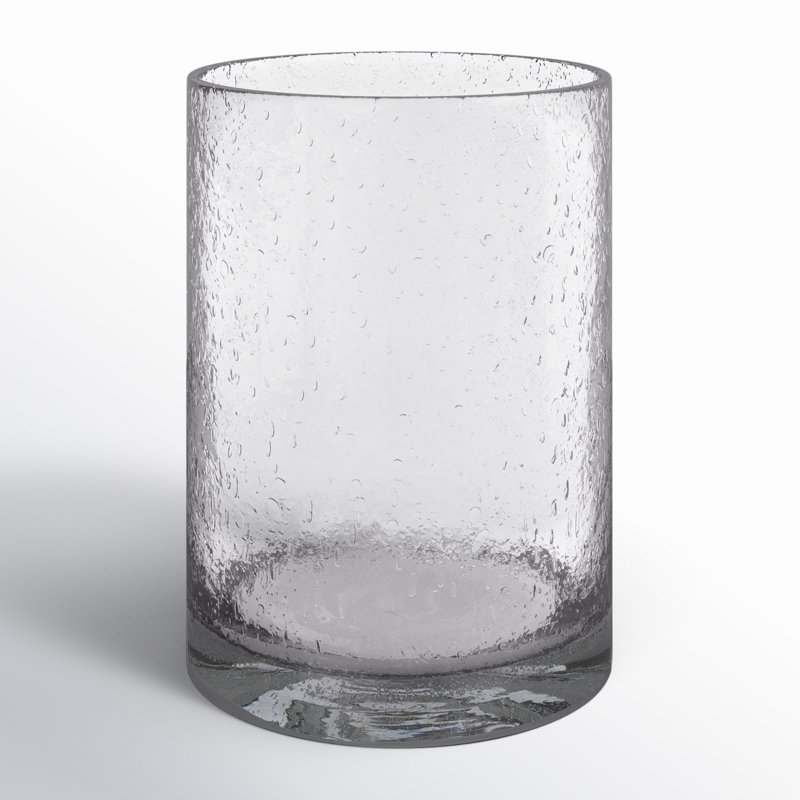 Golda Glass Table Vase, 9" H x 6.7" W x 6.7" D, Clear