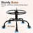 Adjustable Drafting Chair with Back Support Rolling Swivel Stool-613417635-613397739