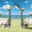 Adjustable Width Metal Garden Arch For Climbing Plants, Perfect For Outdoor Decor And Support