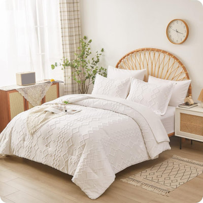 7pieces(queen/king)lightweight Luxury Tufted Comforter Set For All Seasons, Soft & Comfortable Bed In A Bag Set For Student/friends/family, A Cloud-like Sleeping Space , Spring/summer/autumn/winter, Great Gift/home Decor