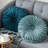Velvet Round Decorative Pillow for Sofa Decor (15-Inch)-108401812