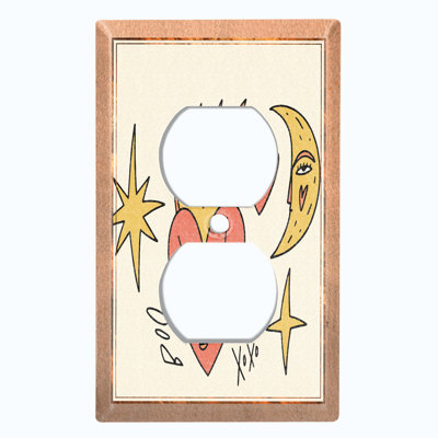Vintage Prints & Art 1 - Gang Toggle Light Switch Standard Wall Plate