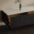 Retro Black Sintered Stone Manufactured Wood TV Stands-2054143709