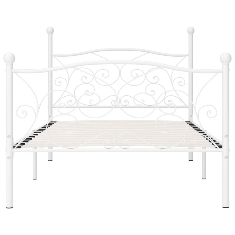 Andreas Solid Wood Bed, white, 90 x 200 cm