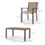 Steel Patio Dining Set Table,