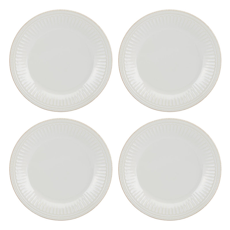 Assiettes plates French Perle Groove