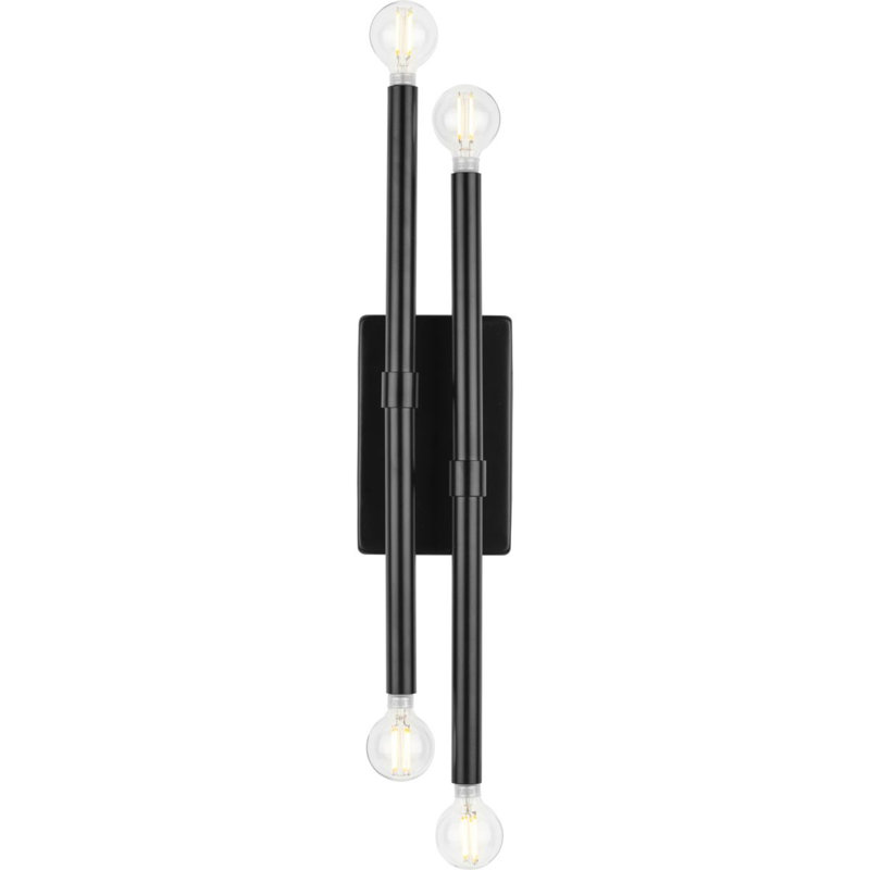 Manvell Candle Wall Light, Matte Black
