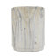 Table de bout cylindrique 18,5 pouces avec base cylindrique sculpturale