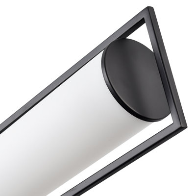 Teylor Integrated LED Bathroom Vanity Light with White Glass Shade