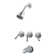 3-Handle Thermostatic Tub and Shower Faucet with Trim