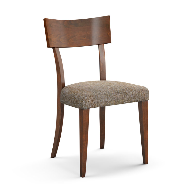 19.5'' H Upholstered Side Chair, Walnut, Bounty
