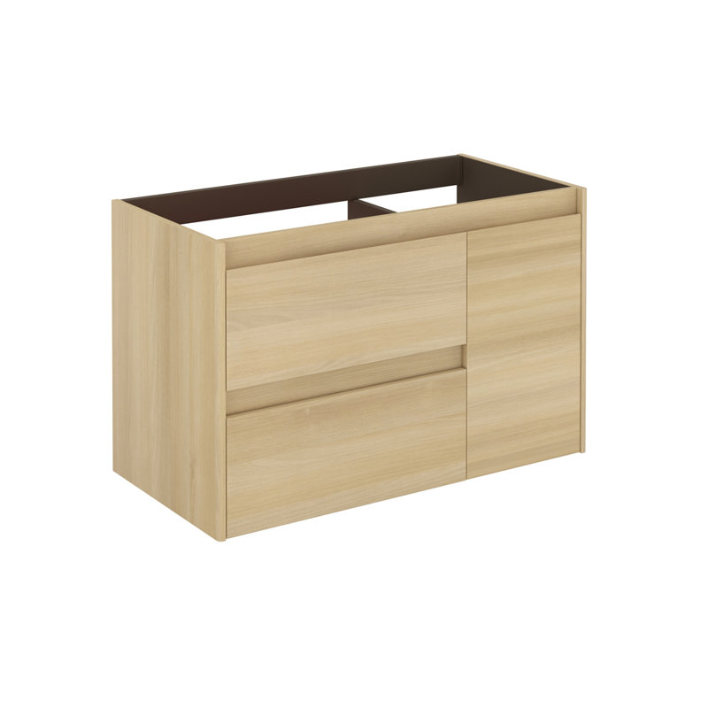 Ambra 35.1'' W Single Bathroom Vanity Base, Nordic Oak