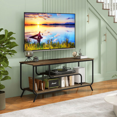 There Are Installation Videos And Scene Videos. TV Socket And LED Light - TV Stand TV Up To 55 ", Small Unit Modern TV Console Suitable For Living Room And Bedroom (TV Stand)
