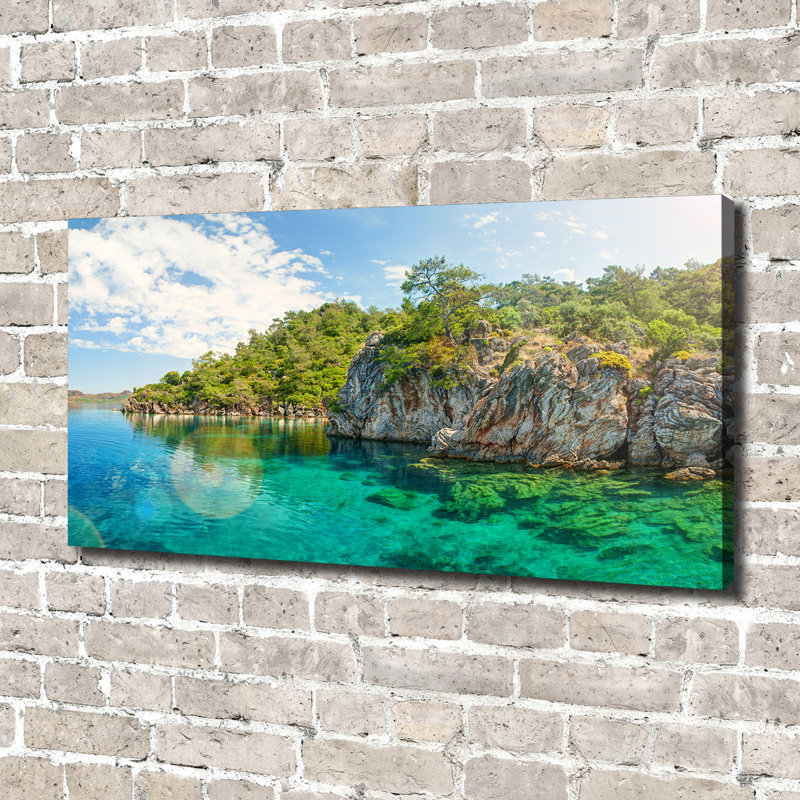Blue Lagoon - Print, Wrapped Canvas, 70cm H x 140cm W x 2cm D