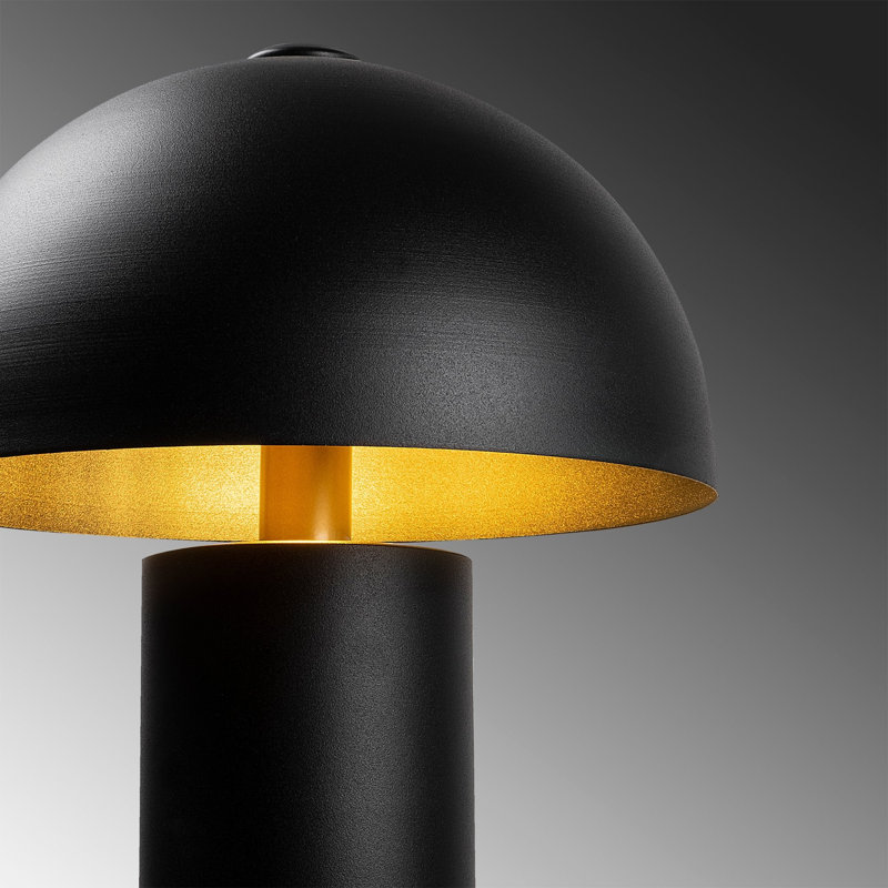 Lampe de table en métal Genieve, Noir