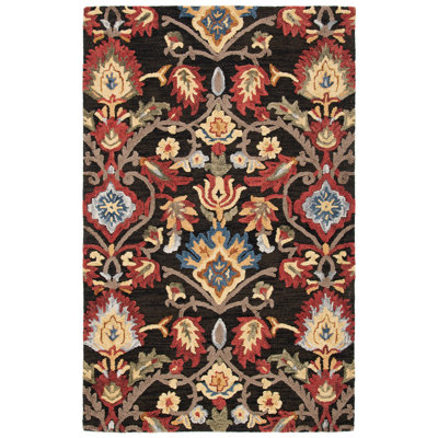 Hemsley Hand Tufted Wool Floral Rug