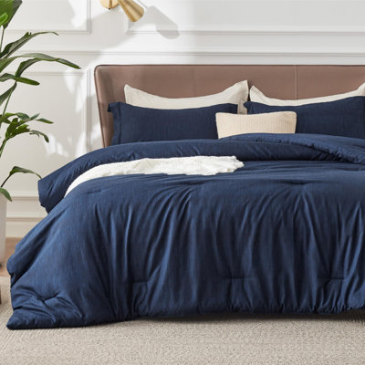 Bedsure Cationic Dyed Printed Comforter Set