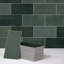 Carreaux de dosseret vert vert
