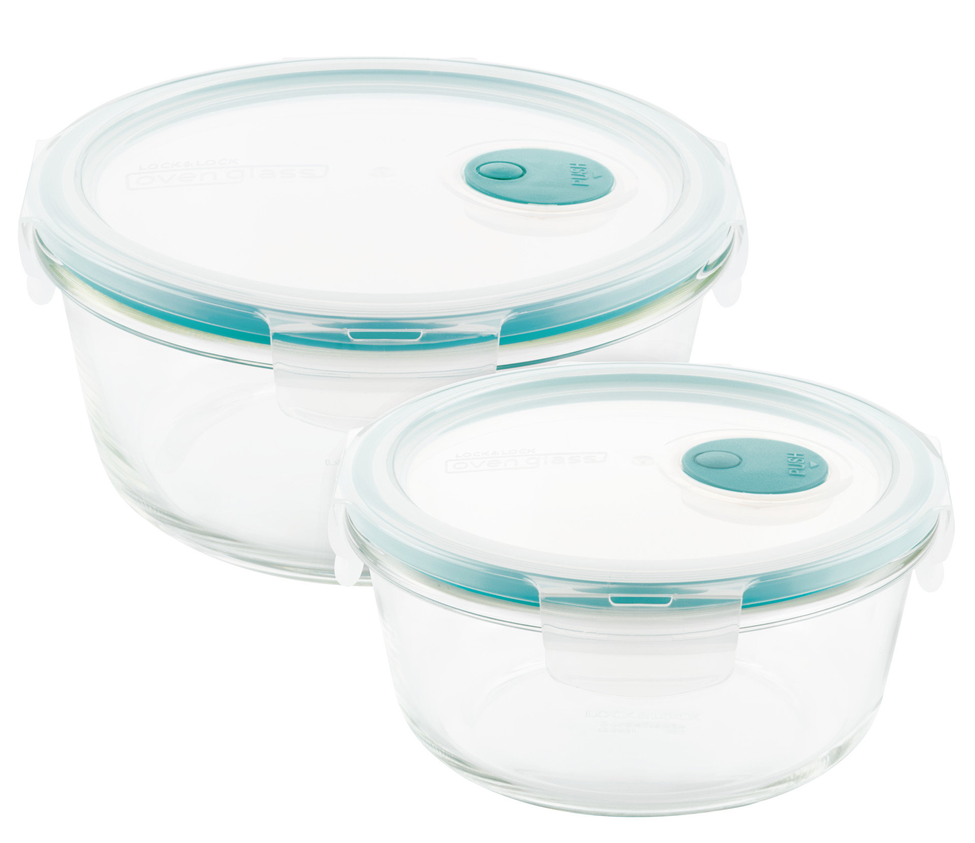 LocknLock Purely Better™ Glass Food Storage Set of 2 Containers and 2 Lids & Reviews Wayfair