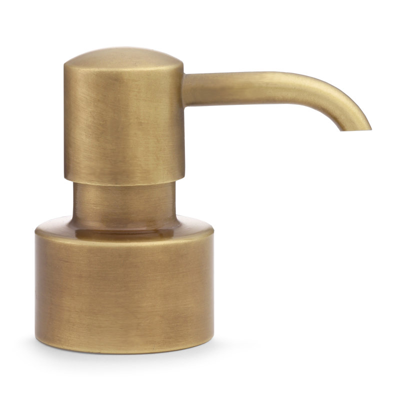 Capiz Soap Dispenser, Ivory/Burnished Brass