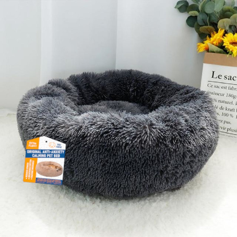 Orthopedic Pet Bed, 25cm H x 70cm W x 70cm D, Dark Grey