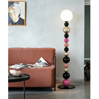 Lampe sur pied décorative moderne et colorée