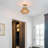 Neher Rattan Semi Flush Mount