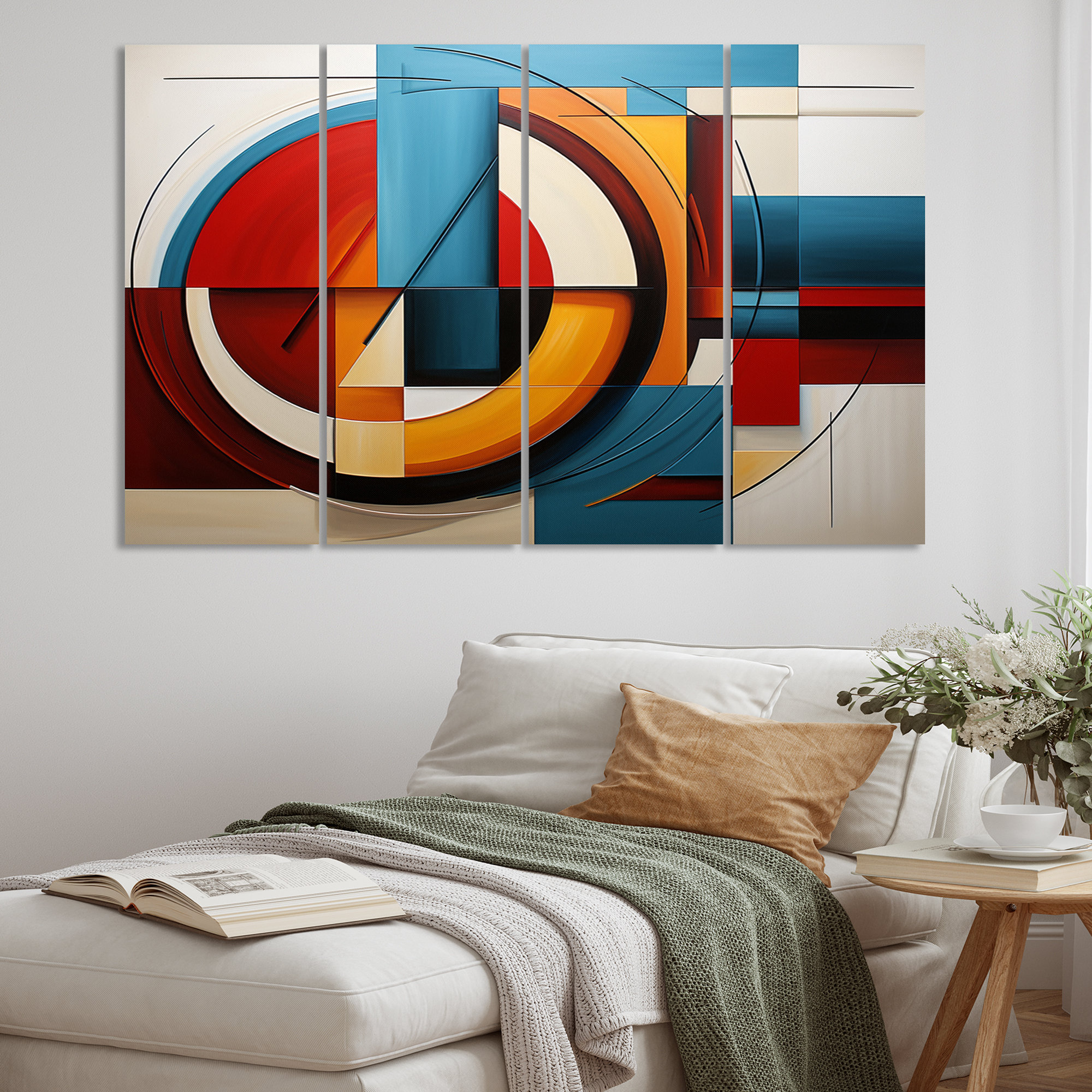 Ivy Bronx Hardedge Geometry I - Modern Metal Wall Art Set | Wayfair