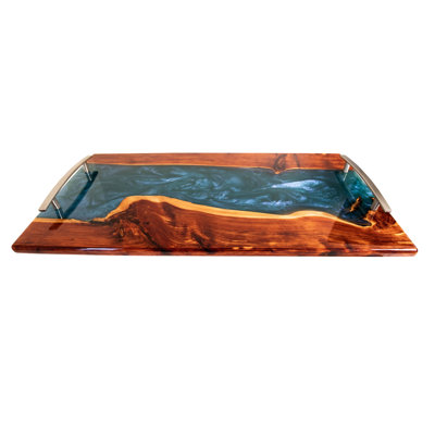 Ozark Mountain Red Cedar Epoxy Decorative Serving Tray