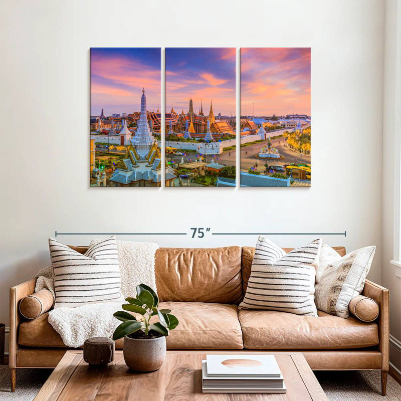 Rorry Wat Phra Kaew Sunset, 36" H x 57" W