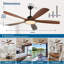 Ventilateur de plafond moderne à DEL 5 pales 62 pouces avec télécommande et lumière inclus