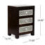 Table de chevet 3 tiroirs en bois
