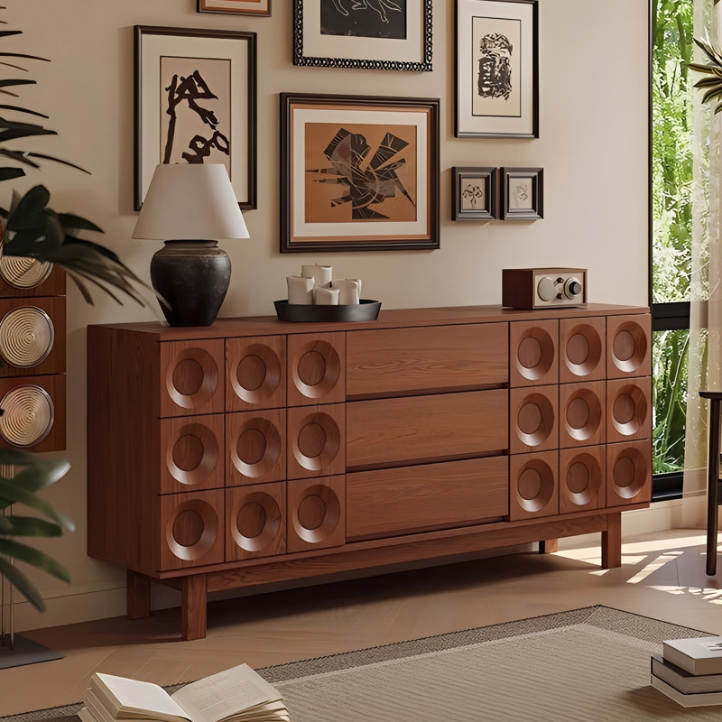 Armoire de rangement et de buffet de style mi-antique