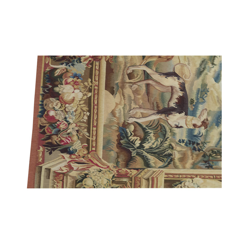 Hand-Knotted High-Quality Gold and Brown Area Rug