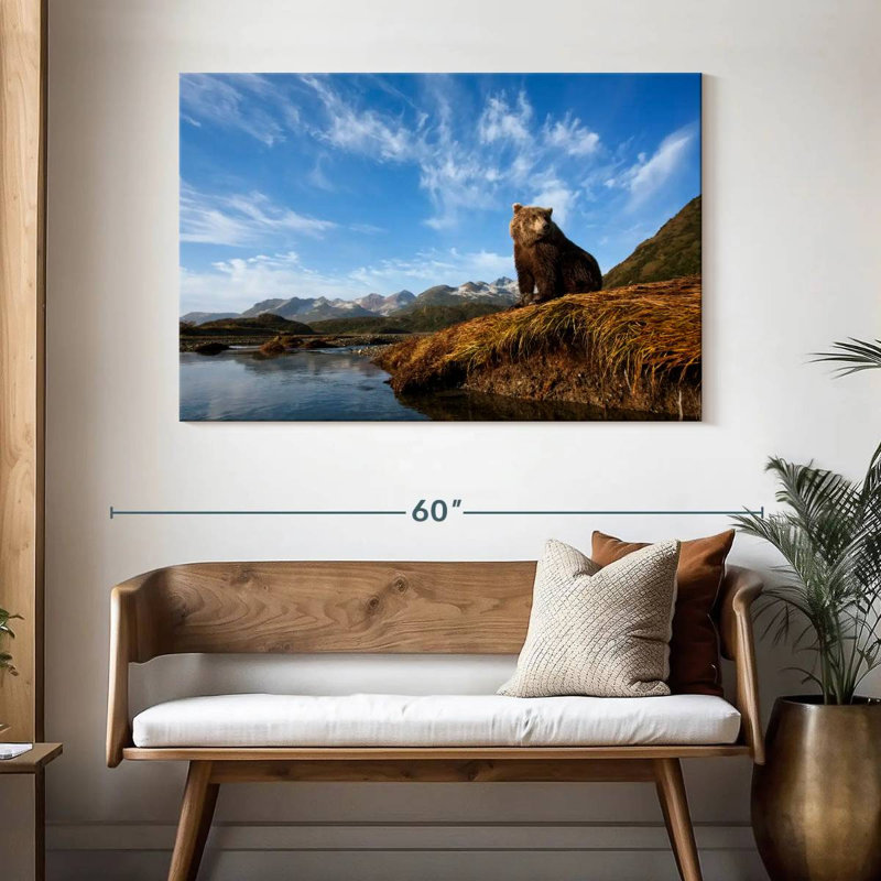 Brampt Brown Bear In Katmai National Park, 32" H x 48" W