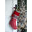 12X25"Red/Gray/White Snowflake Pattern Knit Stocking W/Pom Pom