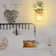 2-Pack Rustic Wall Sconces with Mason Jars, Led Fairy Lights, Remote Control