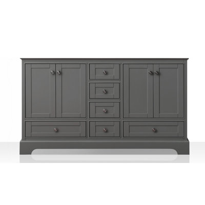 Audrey 58.75'' W Double Bathroom Vanity Base