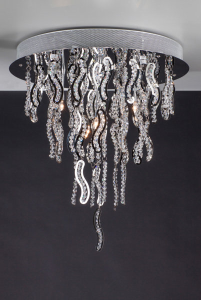 Ebenezer Crystal Flush Mount