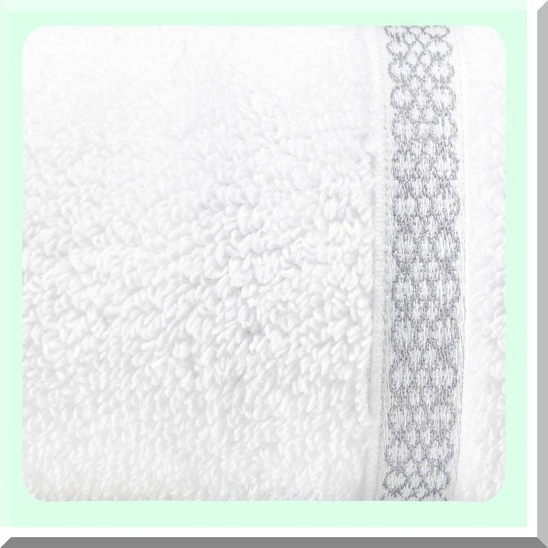 LuxSoft Trellis Grey Bath Towels Set - 3 Piece, Highly Absorbent & Fade Resistant Luxury Cotton Bathroom Decor