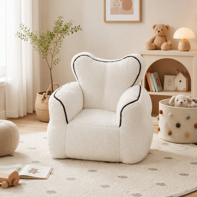 Pouf pour enfants, Blanc