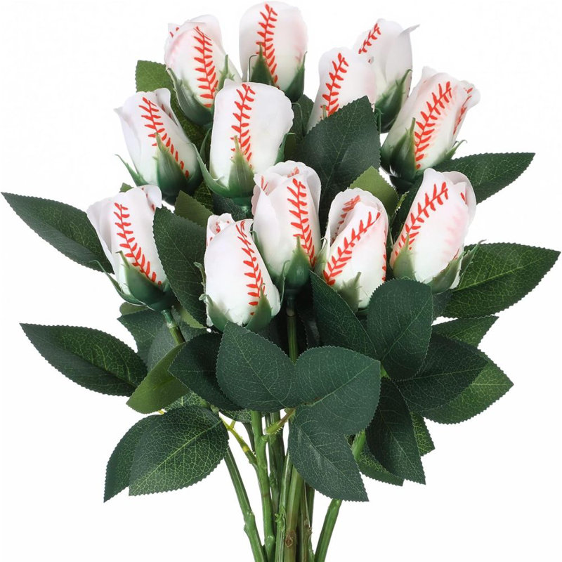 12 pièces de baseball artificiel en vrac Softball Rose