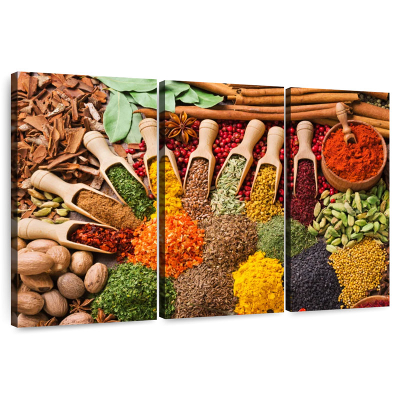 Yarlin herbes et épices de couleurs, H 20 po x l 33 po