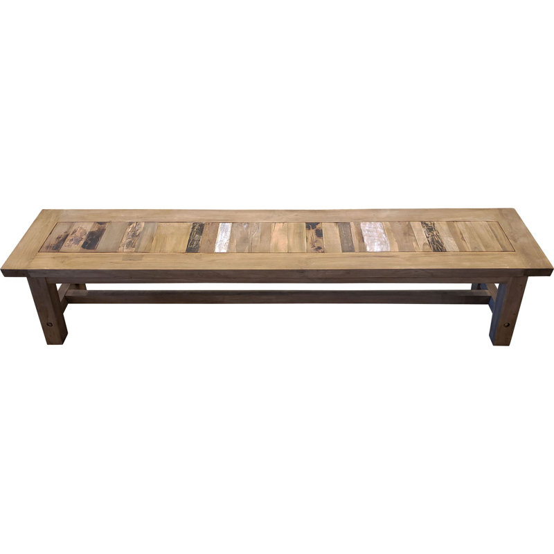 Recycled Teak Bench, Teak/Brown
