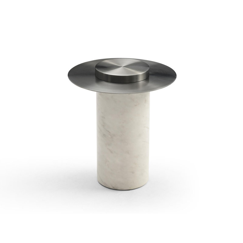 Avians Stainless Steel Top End Table