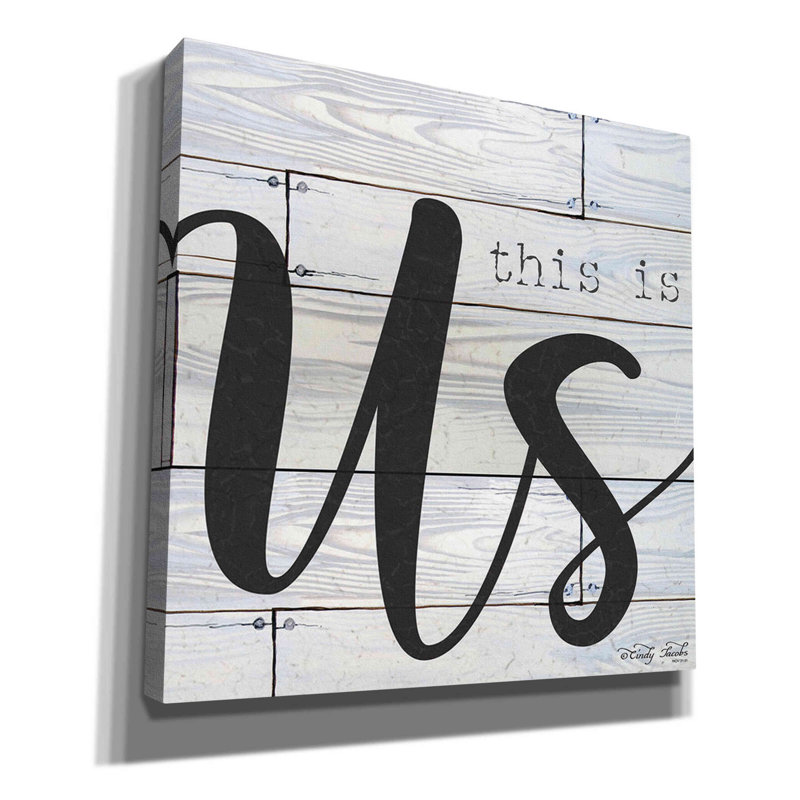 «This Is Us» par Cindy Jacobs, H 18 po x l 18 po x P 0,75 po