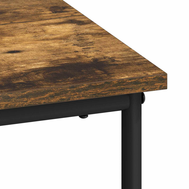 Steel Writing Desk, Smoked Oak/Black